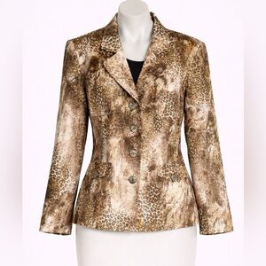 Joseph Ribhoff Snake Print Jacket Size 14